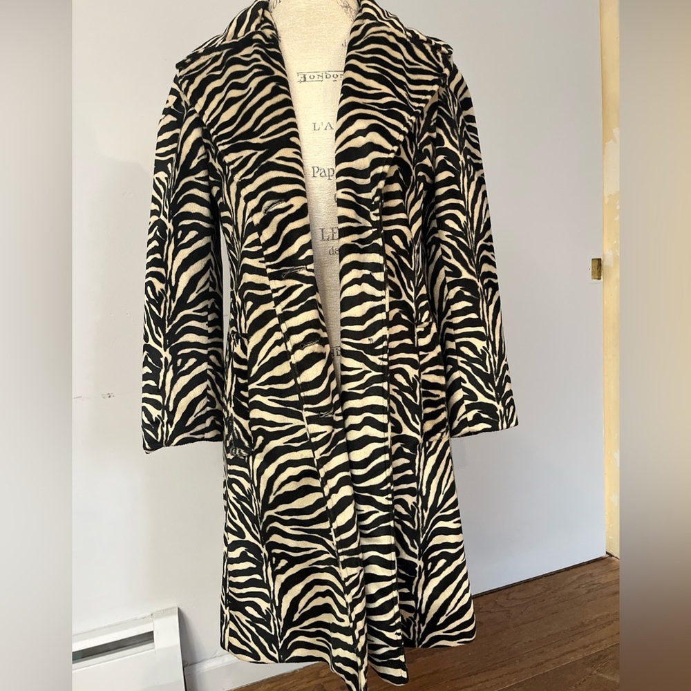 Vintage Betsy Johnson Zebra coat
